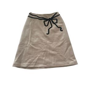 NWT Sandra Angelozzi Beige Skirt Size 36  ( USA Size 6) Has a small spot from a